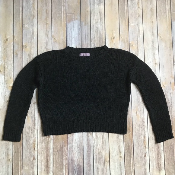 NWOT Black Open-Weave Sweater - Picture 7 of 10